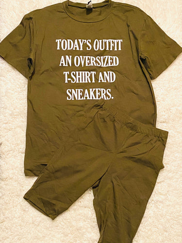 Today's Outfit Short Set- Olive