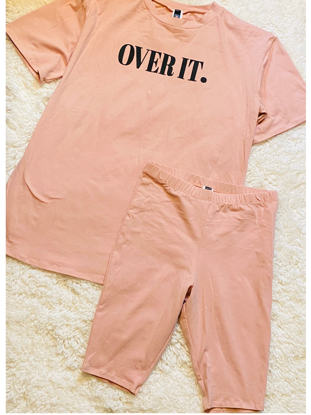 So Over It Short Set- Mauve/Pink